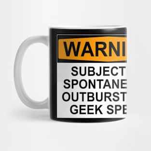 Geek Speak Warning Mug